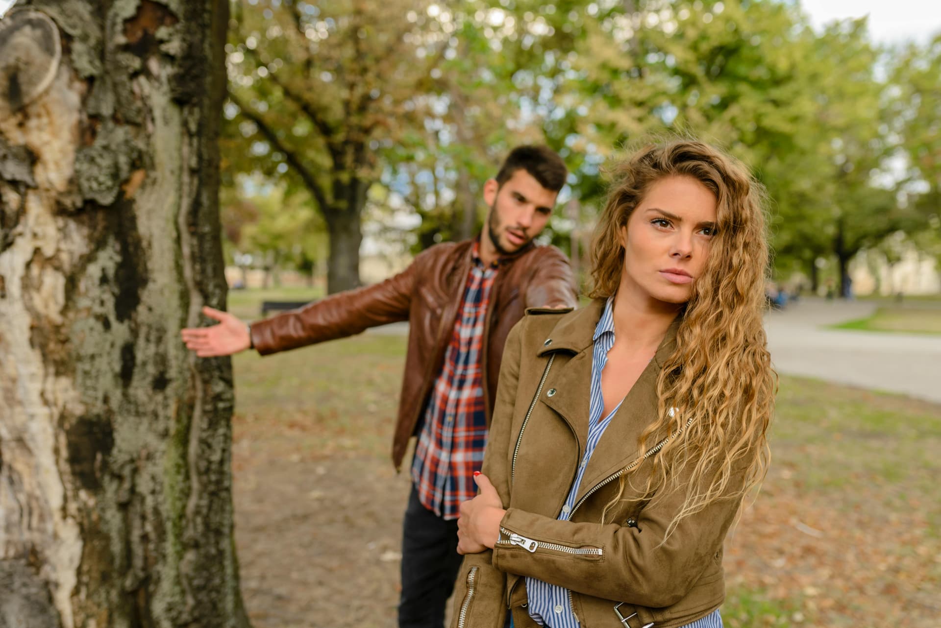 Couple having a difficult conversation